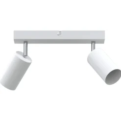 vidaXL Plafondspot met schijnwerpers Wit 73 x 6,5 x 11,5 cm Metaal