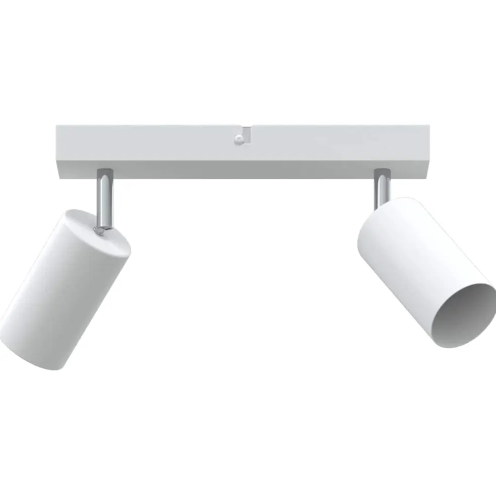 vidaXL Plafondspot met schijnwerpers Wit 73 x 6,5 x 11,5 cm Metaal