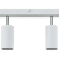 vidaXL Plafondspot met schijnwerpers Wit 73 x 6,5 x 11,5 cm Metaal