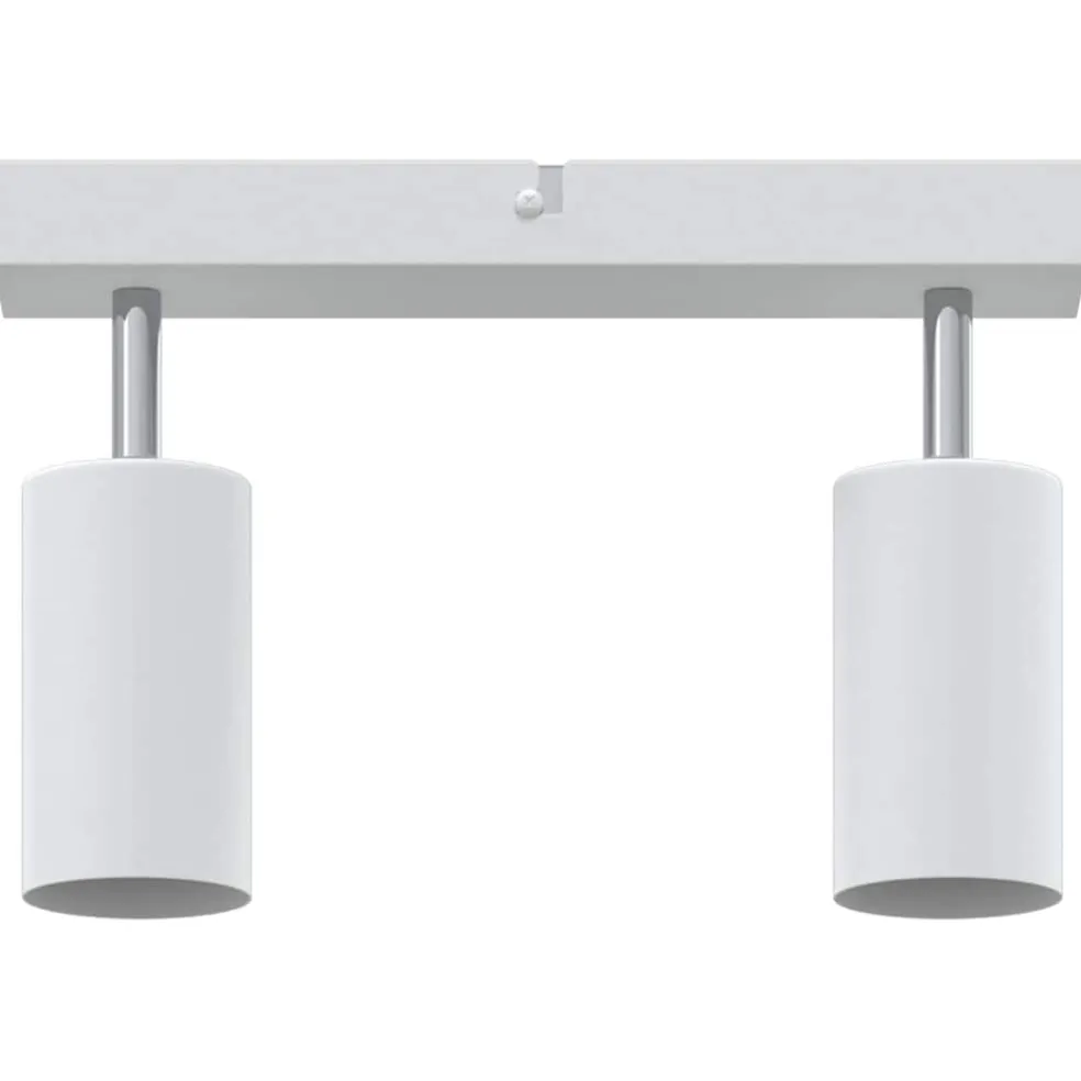 vidaXL Plafondspot met schijnwerpers Wit 73 x 6,5 x 11,5 cm Metaal