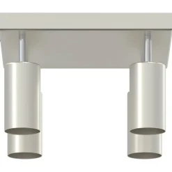 vidaXL Plafondspot met schijnwerpers Nikkel 73 x 6 x 16 cm Metaal