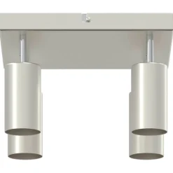 vidaXL Plafondspot met schijnwerpers Nikkel 73 x 6 x 16 cm Metaal
