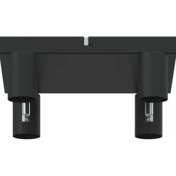 vidaXL Plafondspot met schijnwerpers Zwart 73 x 6,5 x 11,5 cm Metaal
