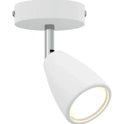 vidaXL Plafondspot met schijnwerpers Wit 8 x 8 x 14 cm Metaal
