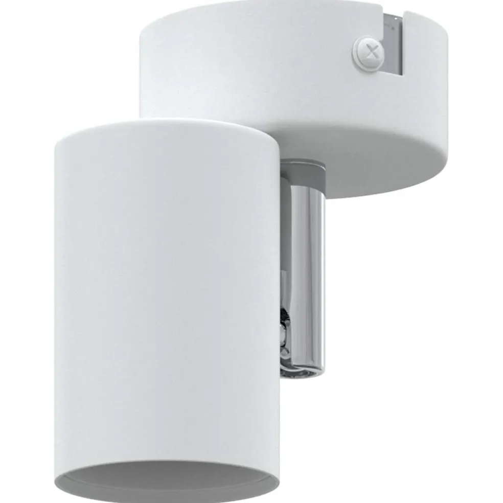 vidaXL Plafondspot met schijnwerpers Wit 6,5 x 6 x 11,5 cm Metaal