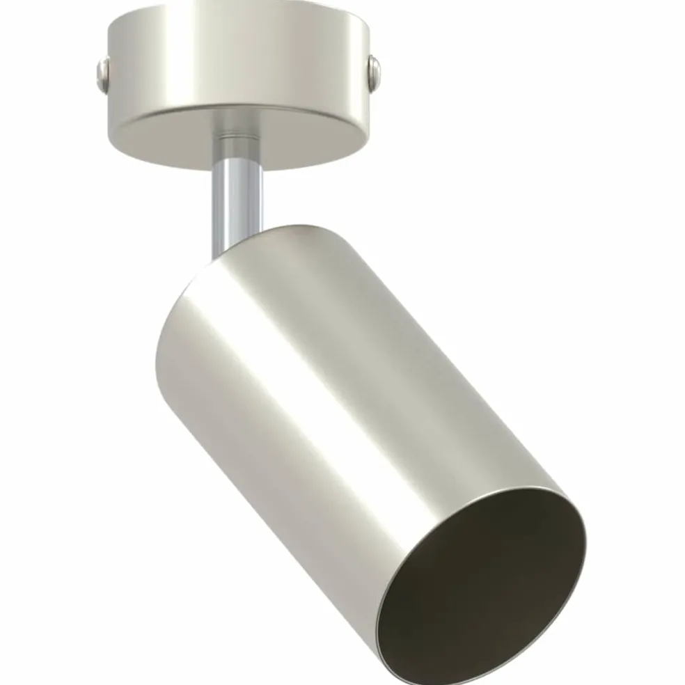 vidaXL Plafondspot met schijnwerpers Nikkel 6 x 6 x 16 cm Metaal