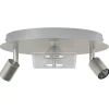 vidaXL Plafondspot Nikkel 29 x 29 x 11 cm Staal en Glas