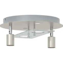 vidaXL Plafondspot Nikkel 29 x 29 x 11 cm Staal en Glas