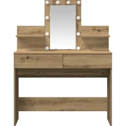 vidaXL Plafondtafel Artisan Eiken 100 x 40 x 130 cm Bewerkt hout