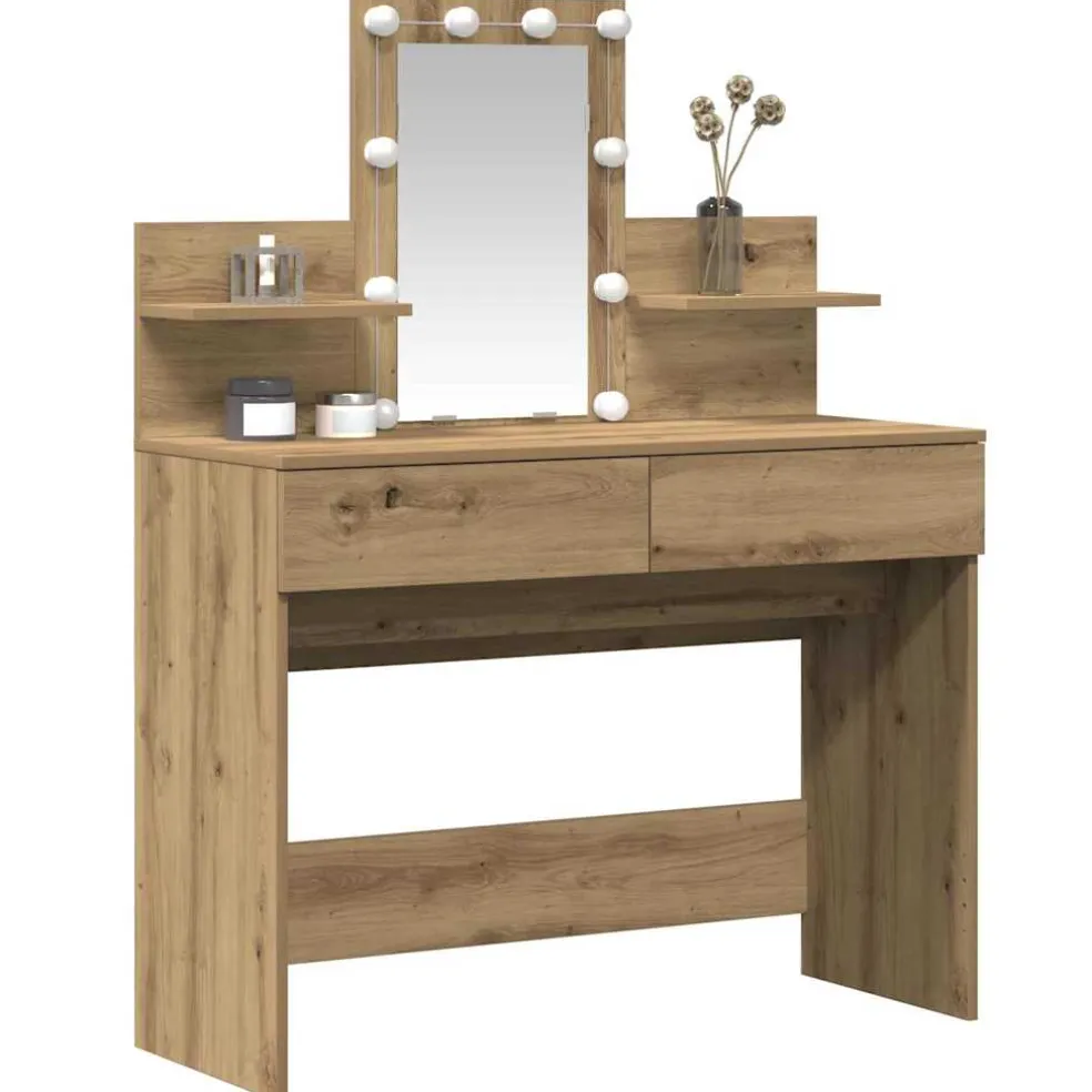 vidaXL Plafondtafel Artisan Eiken 100 x 40 x 130 cm Bewerkt hout