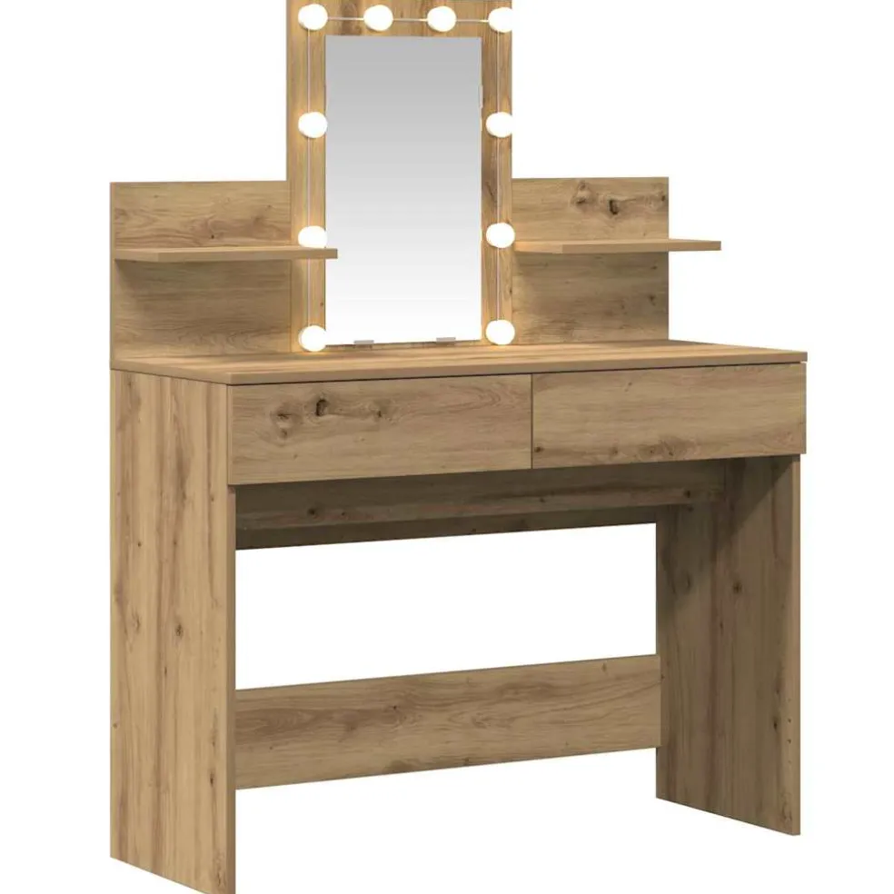 vidaXL Plafondtafel Artisan Eiken 100 x 40 x 130 cm Bewerkt hout