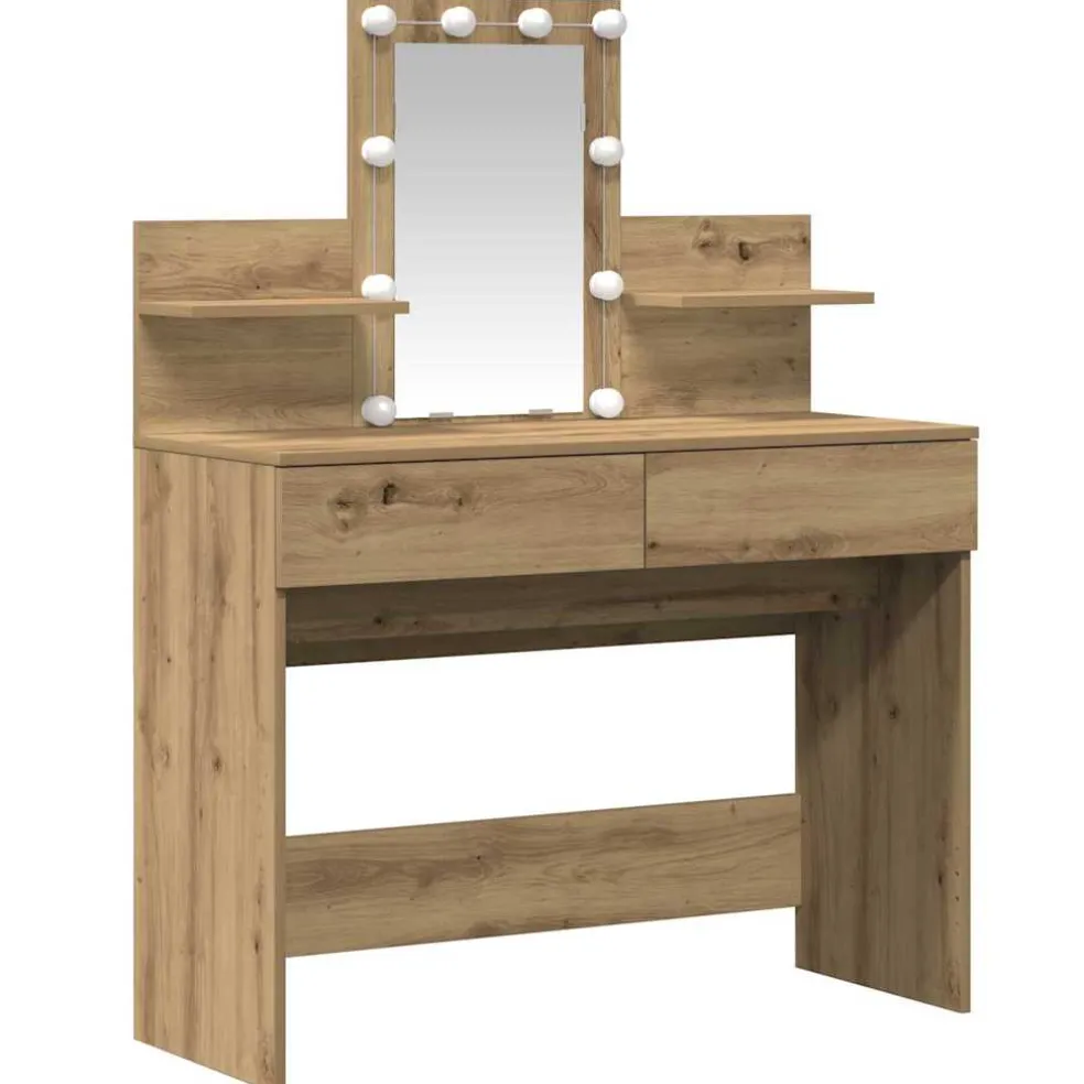 vidaXL Plafondtafel Artisan Eiken 100 x 40 x 130 cm Bewerkt hout