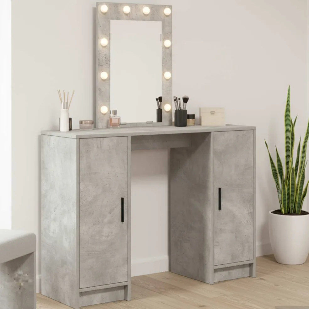 vidaXL Plafondtafel Lichtgrijs 102 x 33 x 135 cm Bewerkt hout