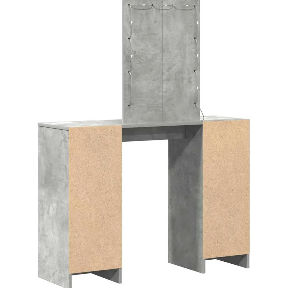 vidaXL Plafondtafel Lichtgrijs 102 x 33 x 135 cm Bewerkt hout