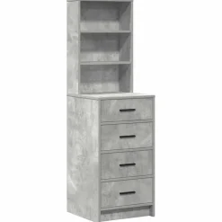 vidaXL Plafondtafel 2 st Grijs 50 x 41 x 135 cm Bewerkt hout