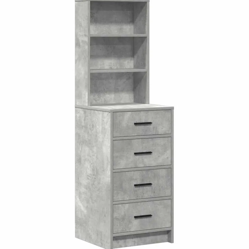 vidaXL Plafondtafel 2 st Grijs 50 x 41 x 135 cm Bewerkt hout