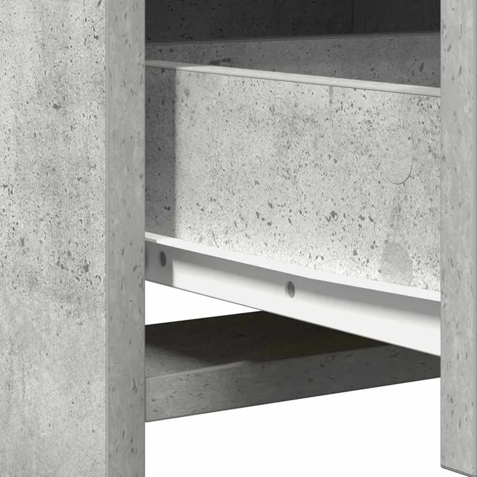 vidaXL Plafondtafel 2 st Grijs 50 x 41 x 135 cm Bewerkt hout