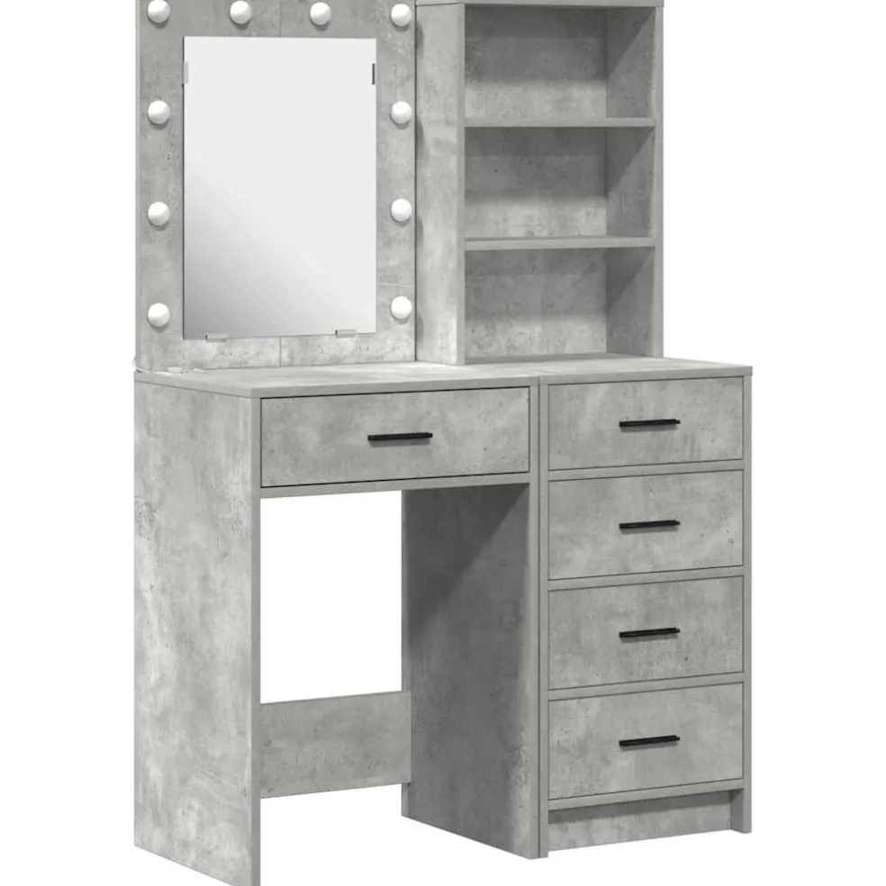 vidaXL Plafondtafel 2 st Grijs 50 x 41 x 135 cm Bewerkt hout