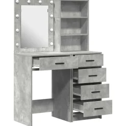 vidaXL Plafondtafel 2 st Grijs 50 x 41 x 135 cm Bewerkt hout