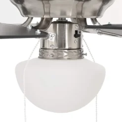 vidaXL Plafondventilator met licht Ø 82 cm Zwart