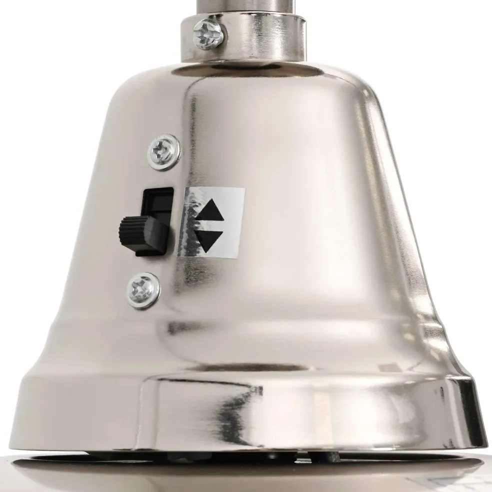 vidaXL Plafondventilator met lamp afstandsbediening 76 cm donkerbruin