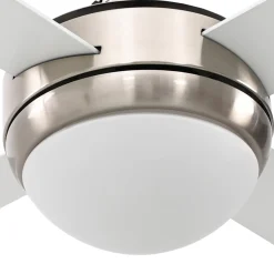 vidaXL Plafondventilator met licht en afstandsbediening Ø 130 cm Wit