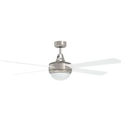 vidaXL Plafondventilator met licht en afstandsbediening Ø 130 cm Wit