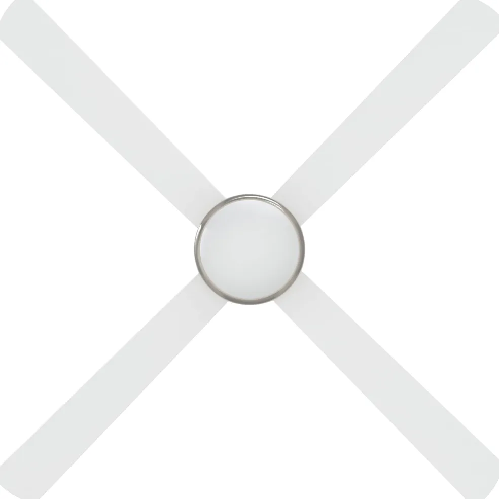vidaXL Plafondventilator met licht en afstandsbediening Ø 130 cm Wit