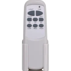 vidaXL Plafondventilator met lamp 128 cm wit