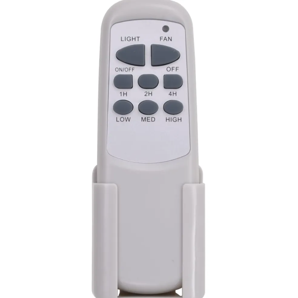 vidaXL Plafondventilator met lamp 128 cm wit