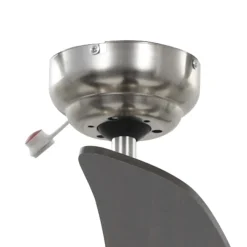 vidaXL Plafondventilator met lamp 128 cm bruin