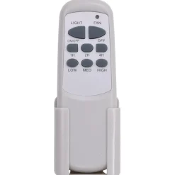 vidaXL Plafondventilator met lamp 128 cm bruin