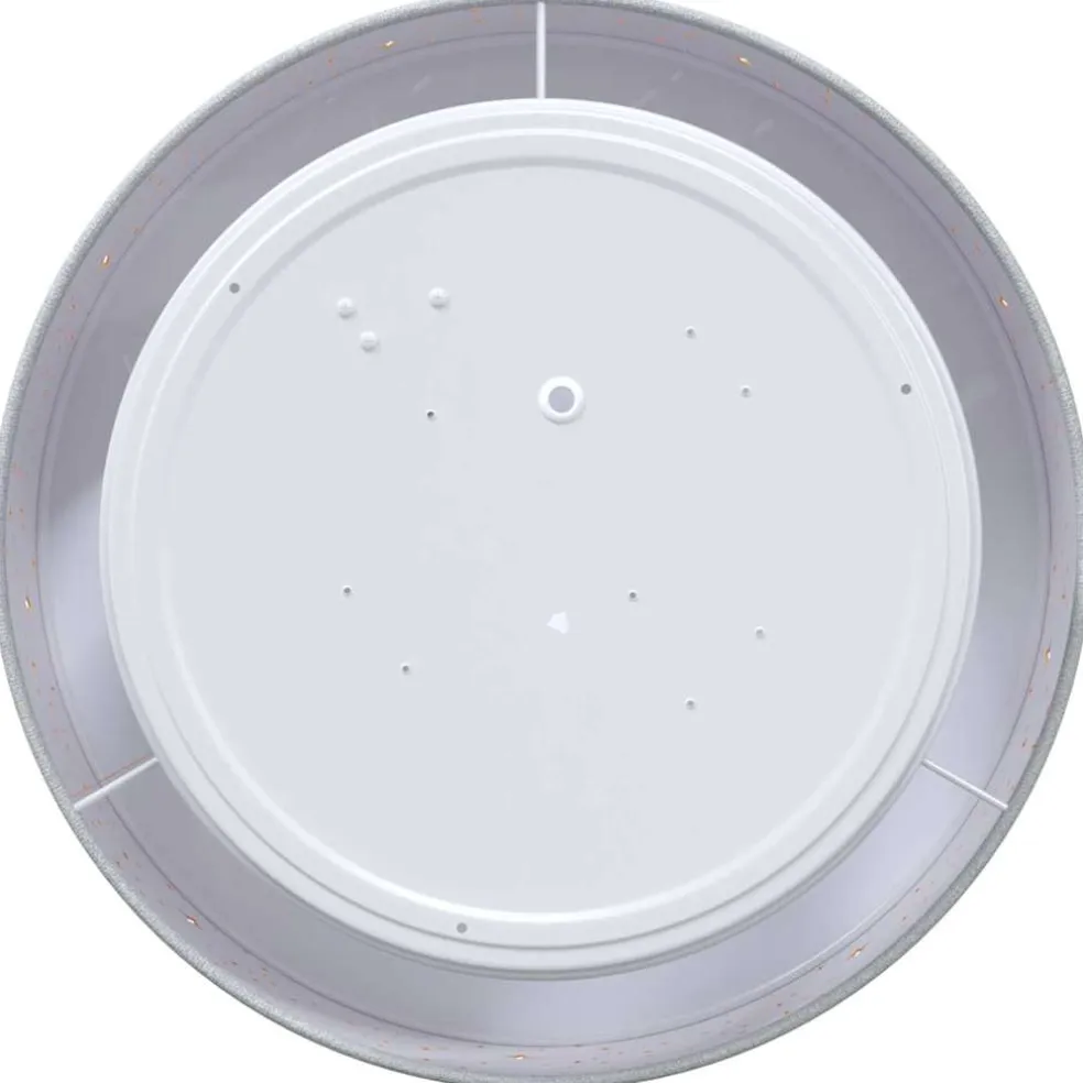 vidaXL Plafonnière met schijnwerpers Grijs 30 x 30 x 13,5 cm Stof