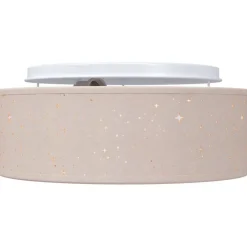 vidaXL Plafonnière met schijnwerpers Taupe 30 x 30 x 13,5 cm Stof
