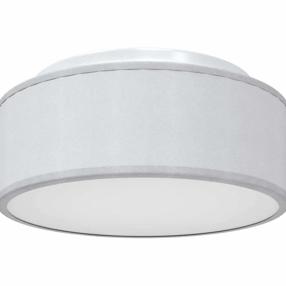 vidaXL Plafonnière met schijnwerpers Grijs 30 x 30 x 13,5 cm Stof