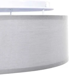vidaXL Plafonnière met schijnwerpers Grijs 30 x 30 x 13,5 cm Stof