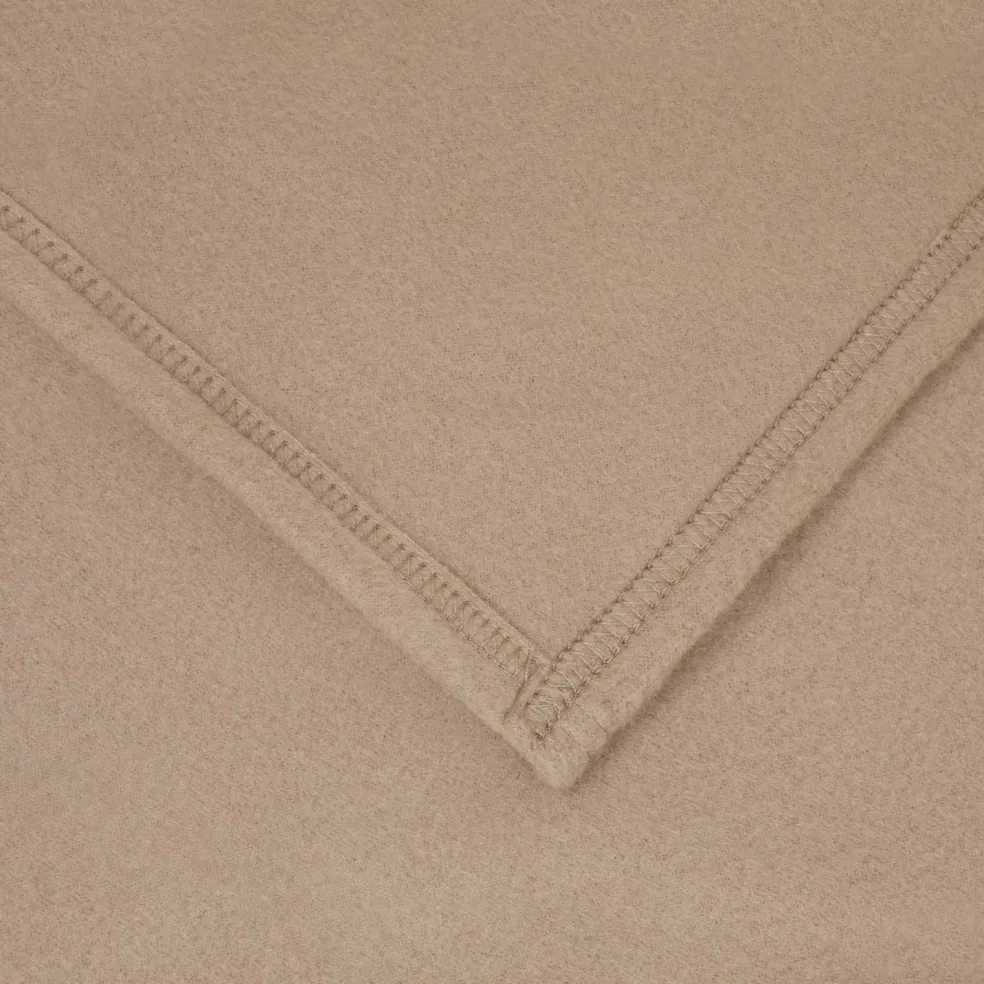 vidaXL plaid Camel 170 x 130 cm 0.34 kg Fleece