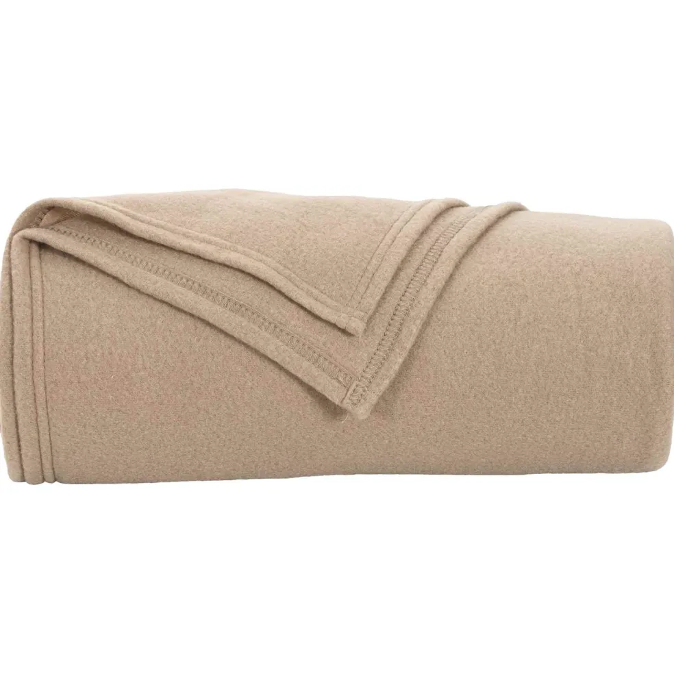 vidaXL plaid Camel 170 x 130 cm 0.34 kg Fleece