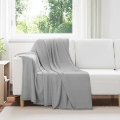 vidaXL plaid Grijs 170 x 130 cm 0.33 kg Fleece