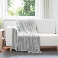 vidaXL plaid Grijs 130 x 150 cm 0.51 kg Fleece