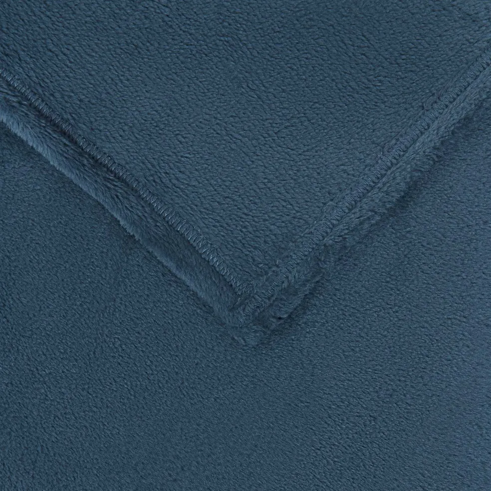 vidaXL plaid Marineblauw 130 x 150 cm 0.51 kg Fleece