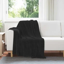 vidaXL plaid Zwart 130 x 150 cm 0.51 kg Fleece