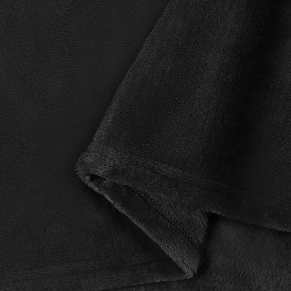vidaXL plaid Zwart 130 x 150 cm 0.51 kg Fleece