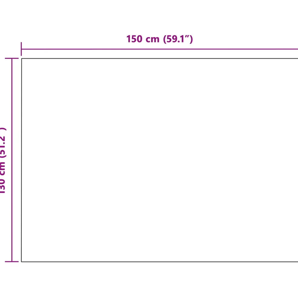 vidaXL plaid Zwart 150 x 130 cm 0.45 kg Fleece