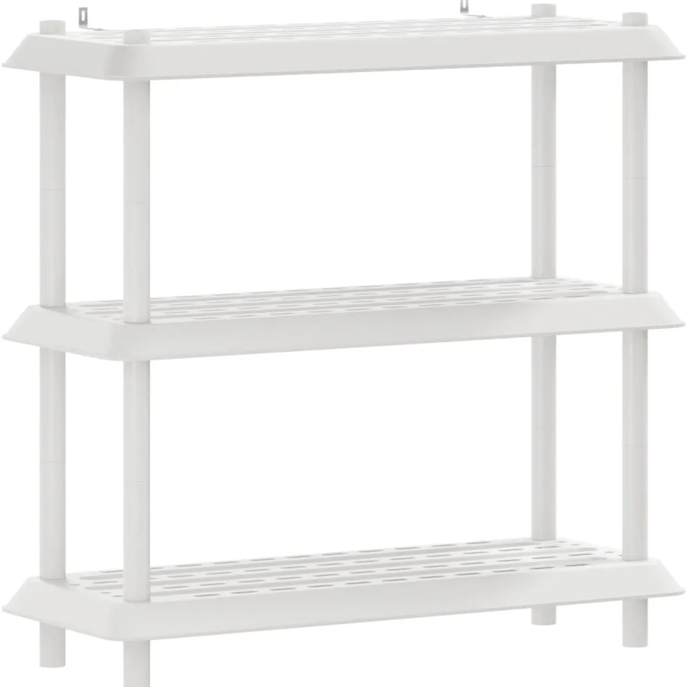 vidaXL Plankenunit 3-laags 100 x 40 x 96 cm PP Wit