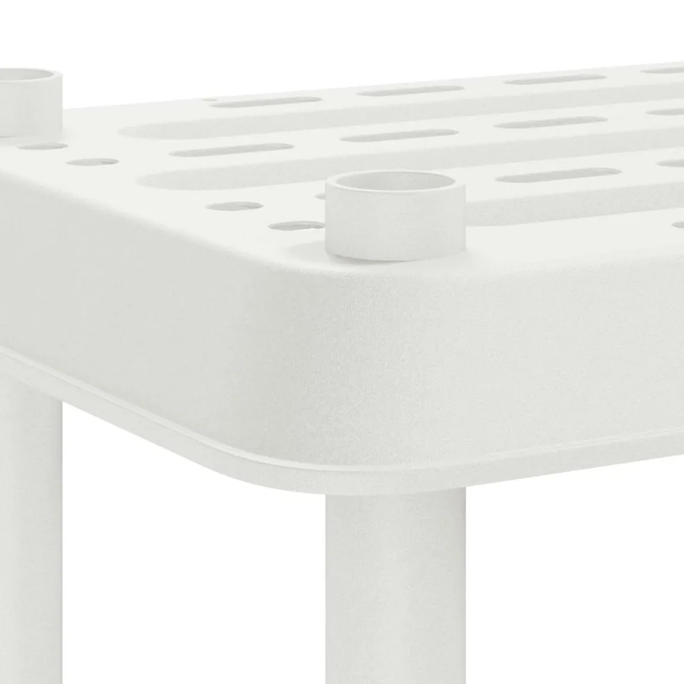 vidaXL Plankenunit 3-laags 100 x 40 x 96 cm PP Wit