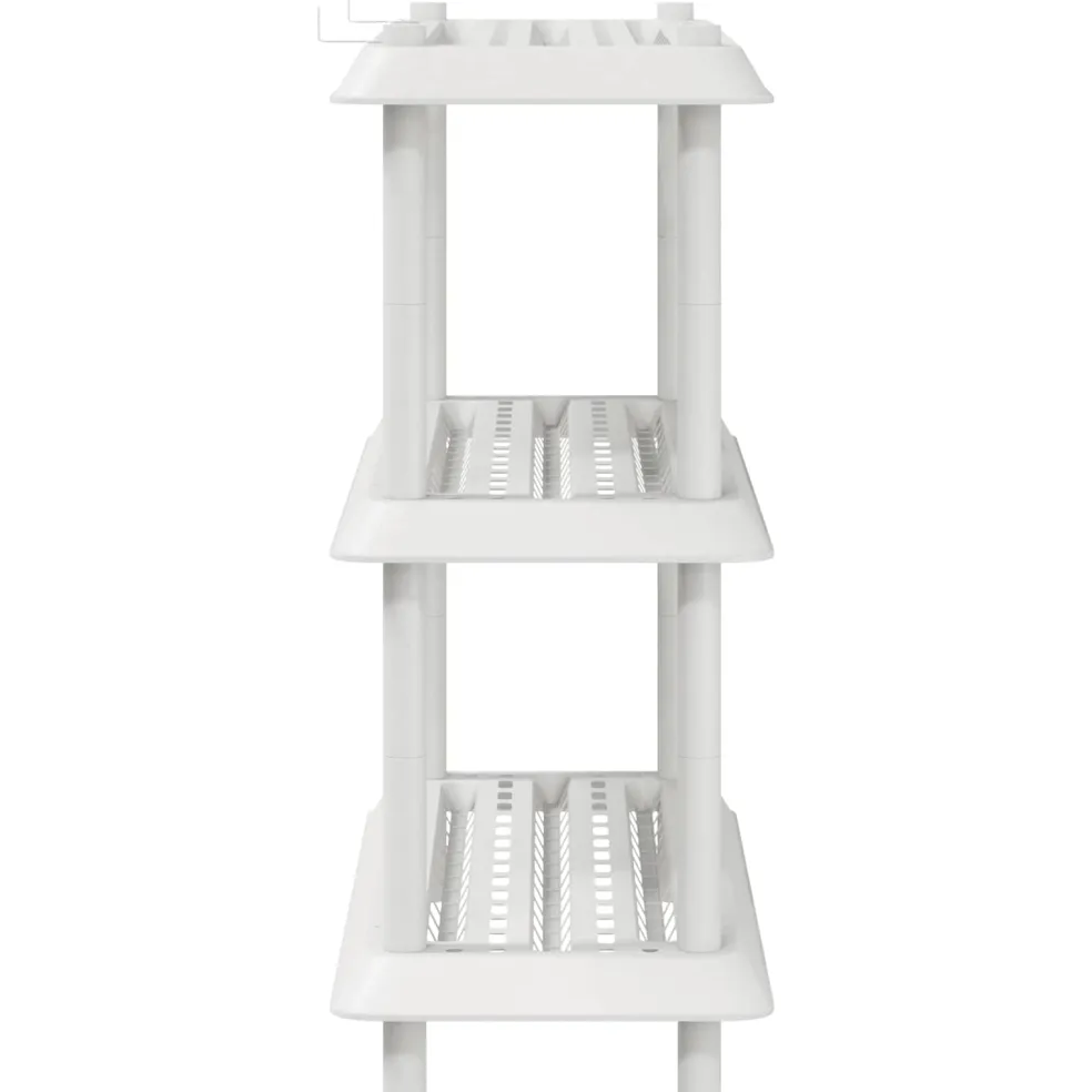 vidaXL Plankenunit 3-laags 100 x 40 x 96 cm PP Wit
