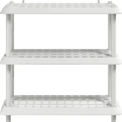 vidaXL Plankenunit 3-laags 100 x 40 x 96 cm PP Wit