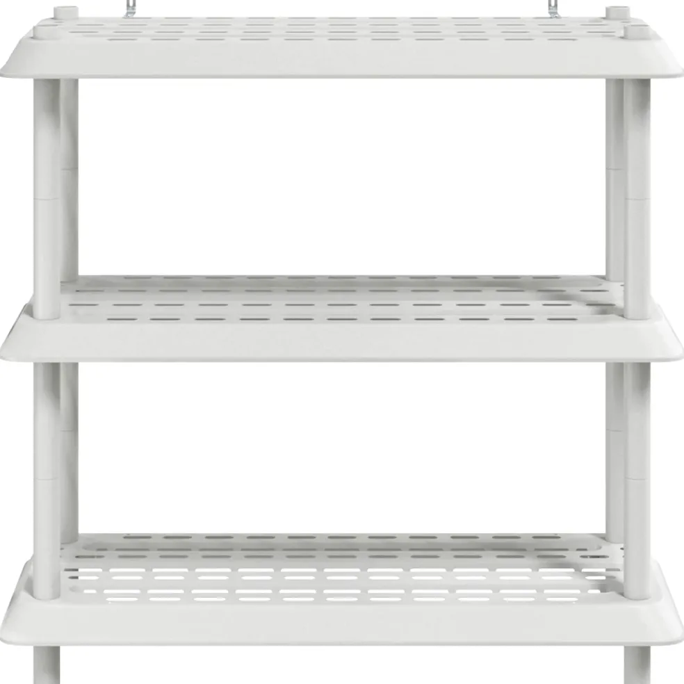 vidaXL Plankenunit 3-laags 100 x 40 x 96 cm PP Wit