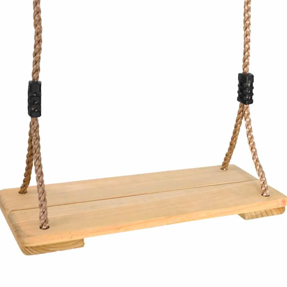 vidaXL Plankschommel 200 cm massief grenenhout